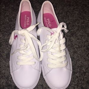 white Polo tennis shoes